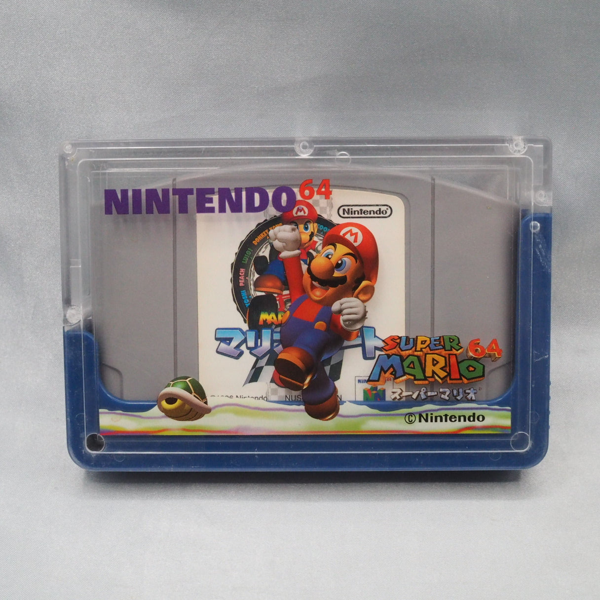 Cartridge Case For Nintendo 64 Super Mario 64 Blue