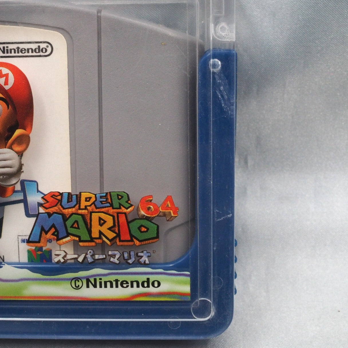 Cartridge Case For Nintendo 64 Super Mario 64 Blue