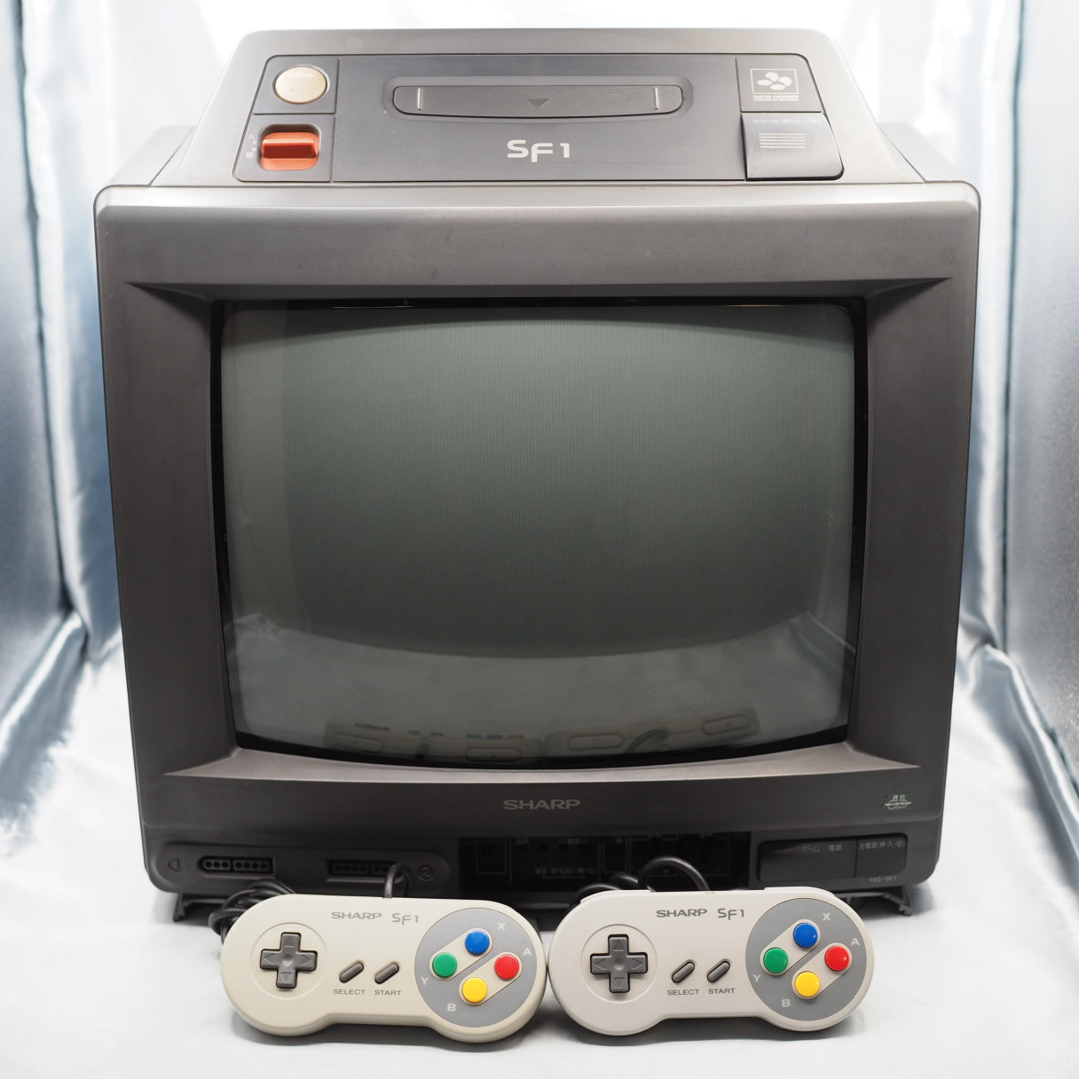 SHARP SF-1 Console System Nintendo Super Famicom Color TV 14G-SF1