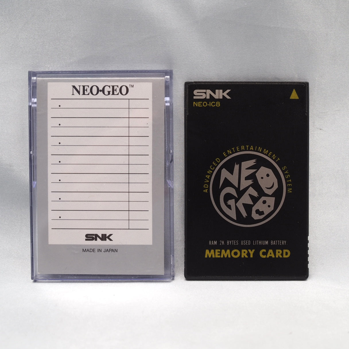 Used NEO GEO AES Memory Card W/Case NEO-IC8 - Tested & Working