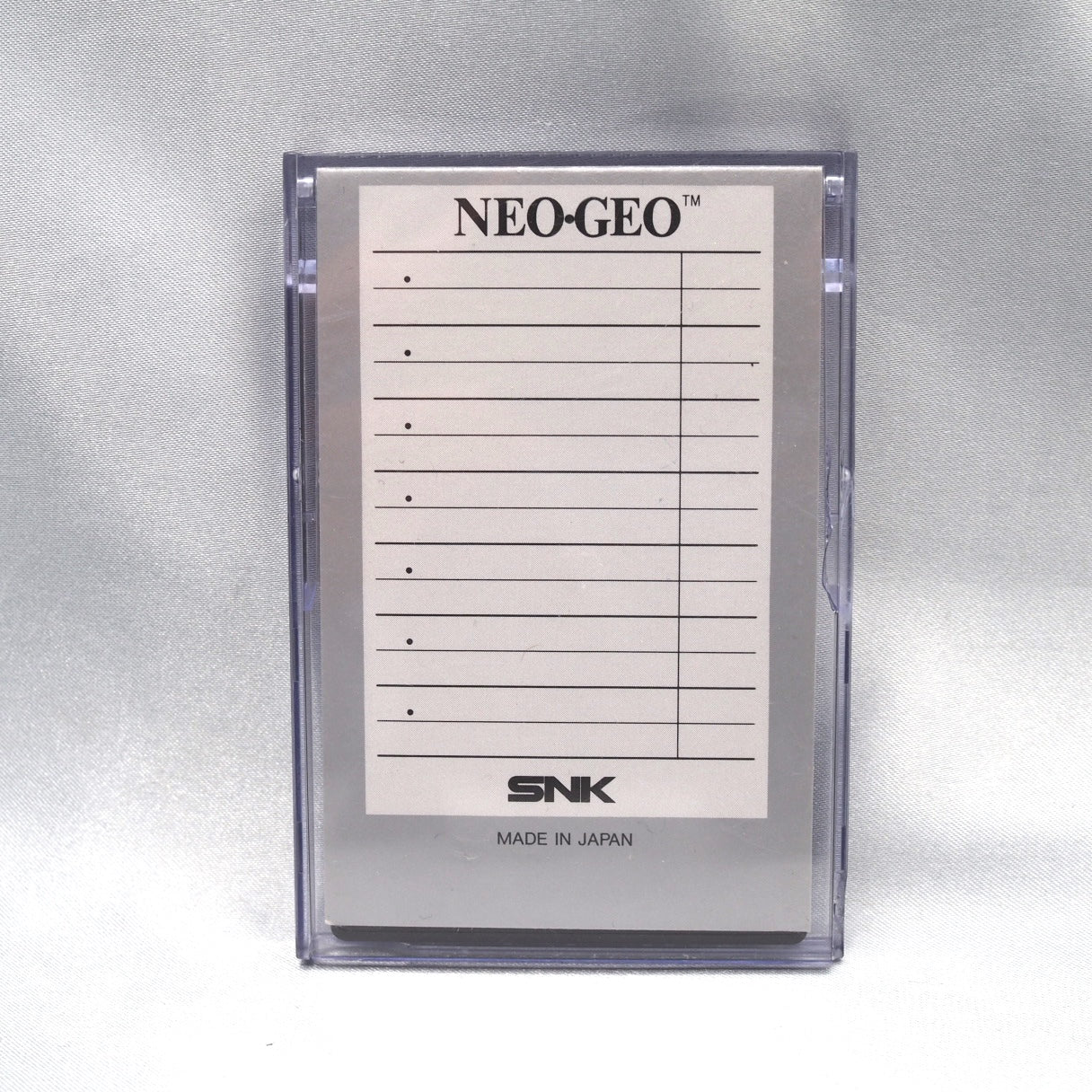 Used NEO GEO AES Memory Card W/Case NEO-IC8 - Tested & Working