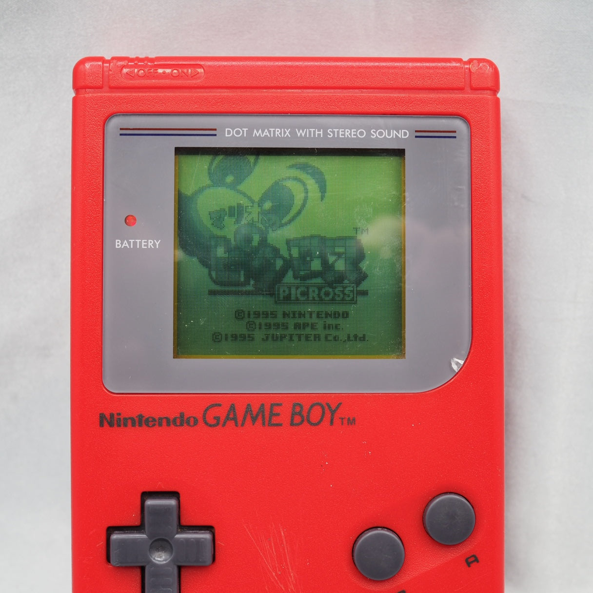 Used Nintendo GAME BOY Console only DMG-01 Red - Tested & Working