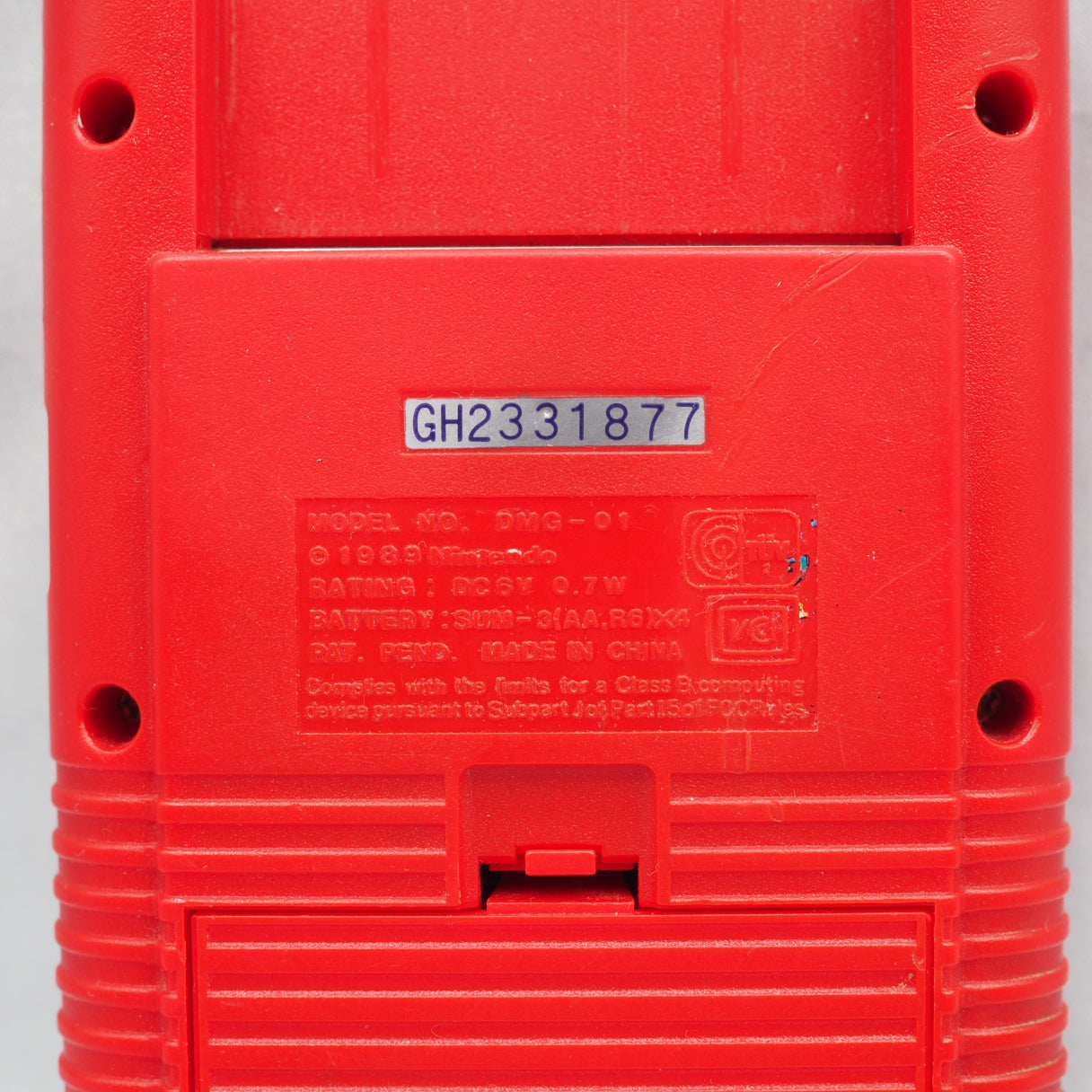 Used Nintendo GAME BOY Console only DMG-01 Red - Tested & Working