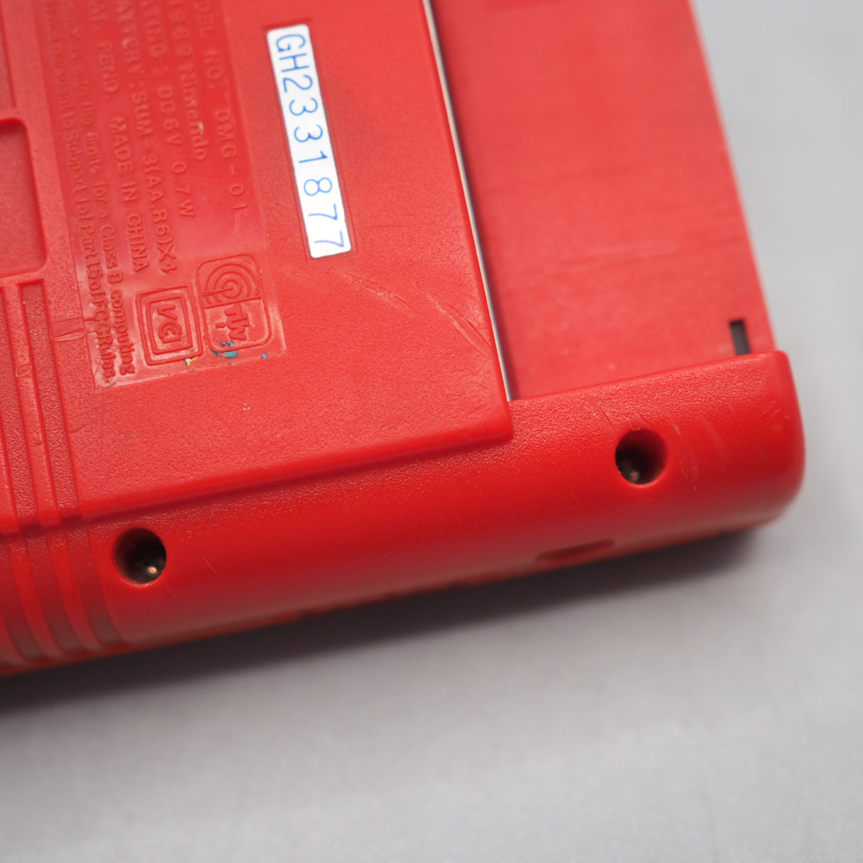 Used Nintendo GAME BOY Console only DMG-01 Red - Tested & Working