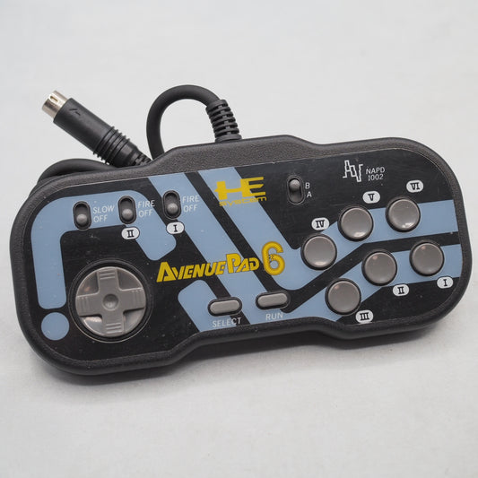 Used PC Engine Avenue Pad 6 Controller NAPD-1002 - Tested & Working