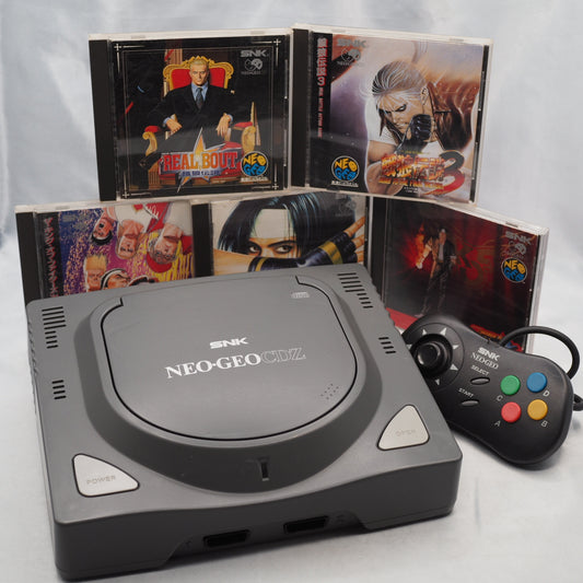 Used NEO GEO CD Z Console system CD-T02 + 5 Games SET - Tested & Working