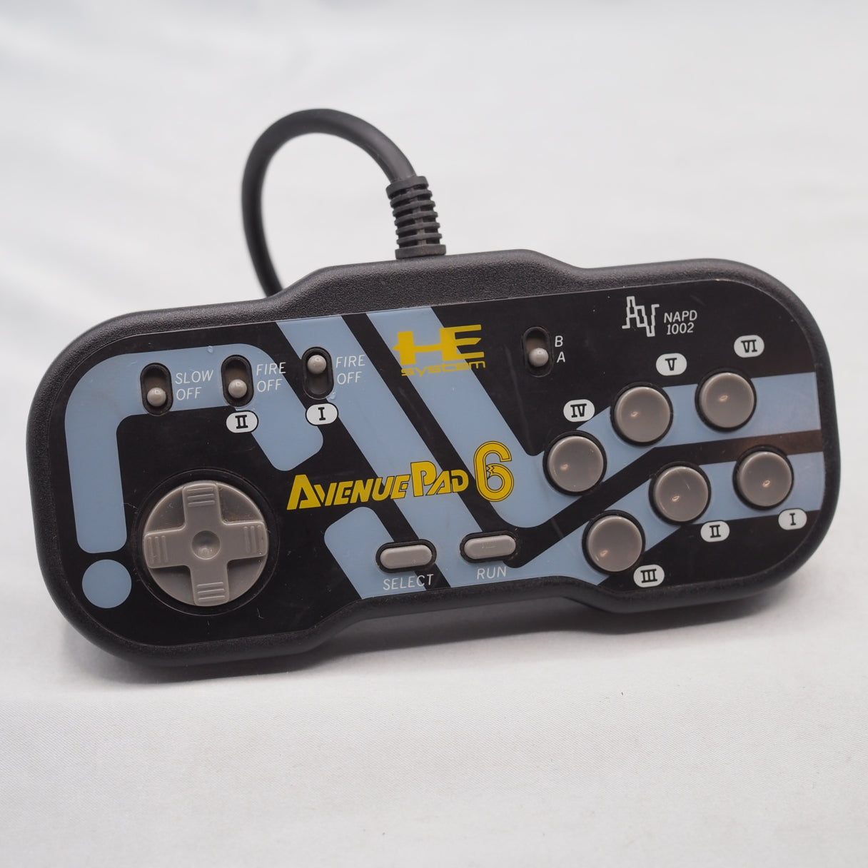 Used PC Engine Avenue Pad 6 Controller NAPD-1002 - Tested & Working