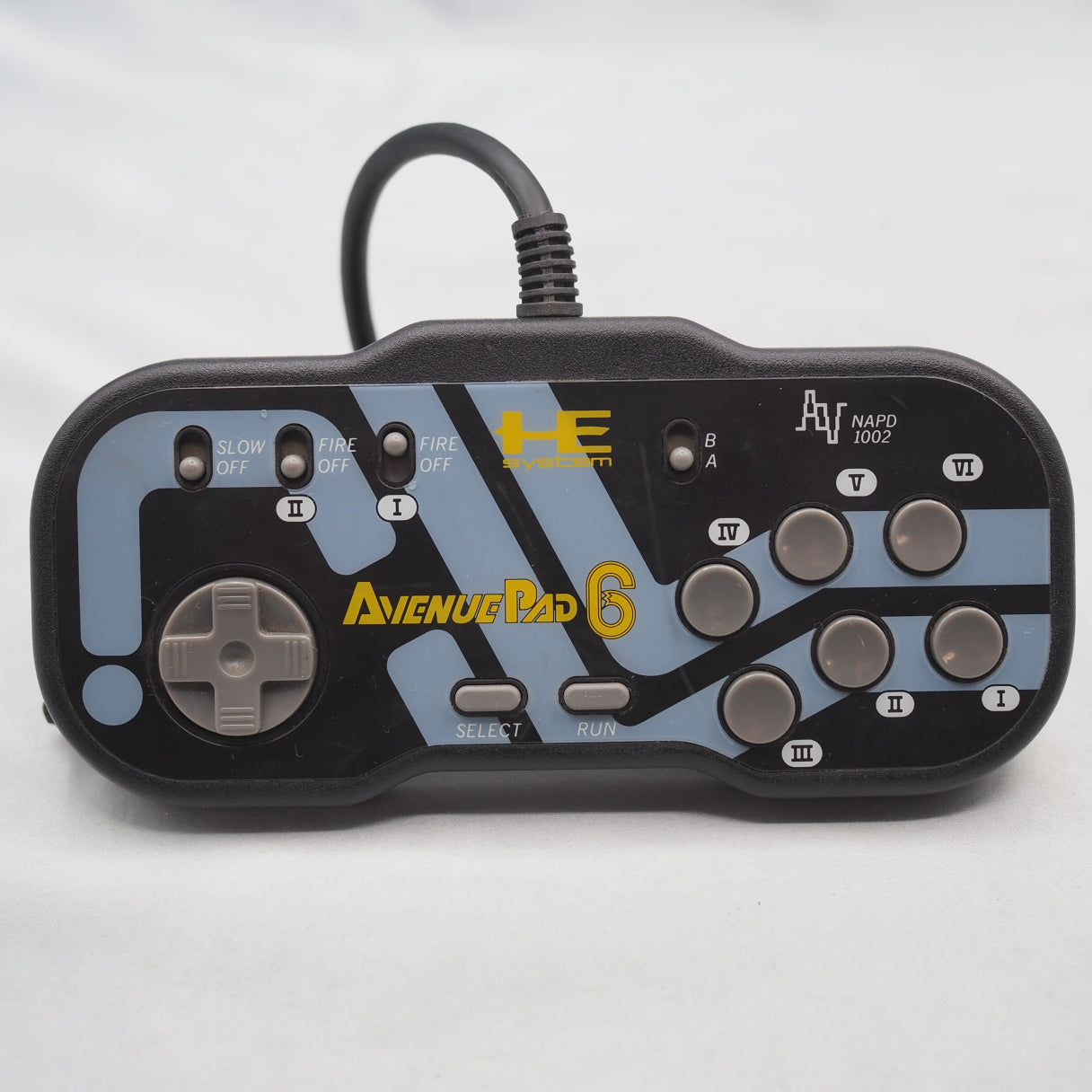 Used PC Engine Avenue Pad 6 Controller NAPD-1002 - Tested & Working