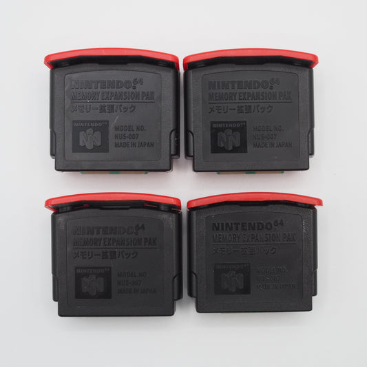 Used Nintendo 64 MEMORY EXPANSION PAK NUS-007 SET of 4 - Tested & Working