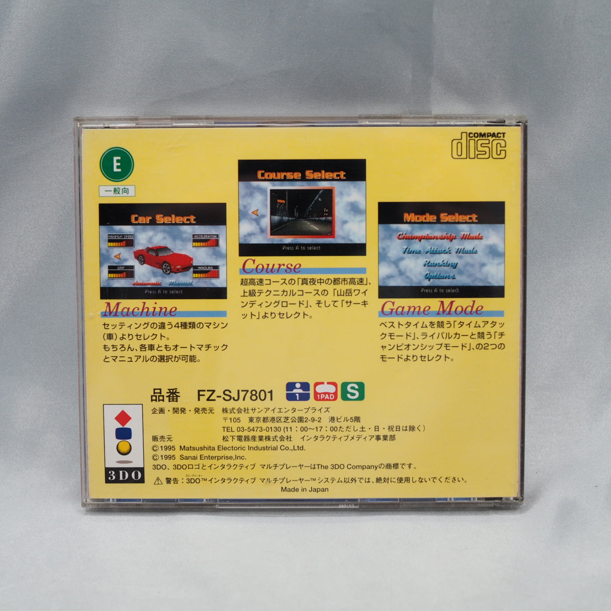 Used AUTO BAHN TOKIO 3DO - Tested & Working