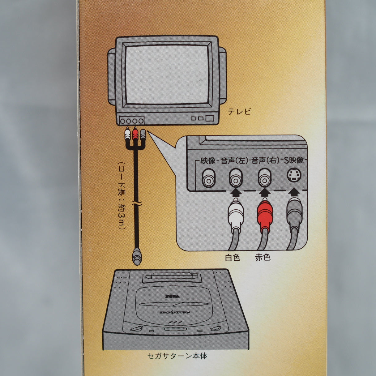 Used Official S Video Cable HSS-0105 Boxed for SEGA SATURN - Tested & Working