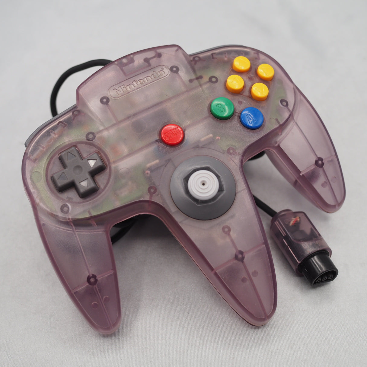 Used Nintendo 64 Controller only NUS-005 Clear Purple - Tested & Working