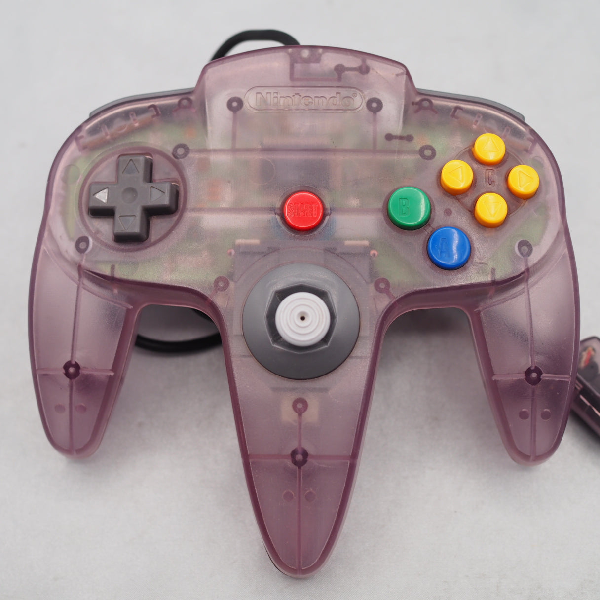 Used Nintendo 64 Controller only NUS-005 Clear Purple - Tested & Working