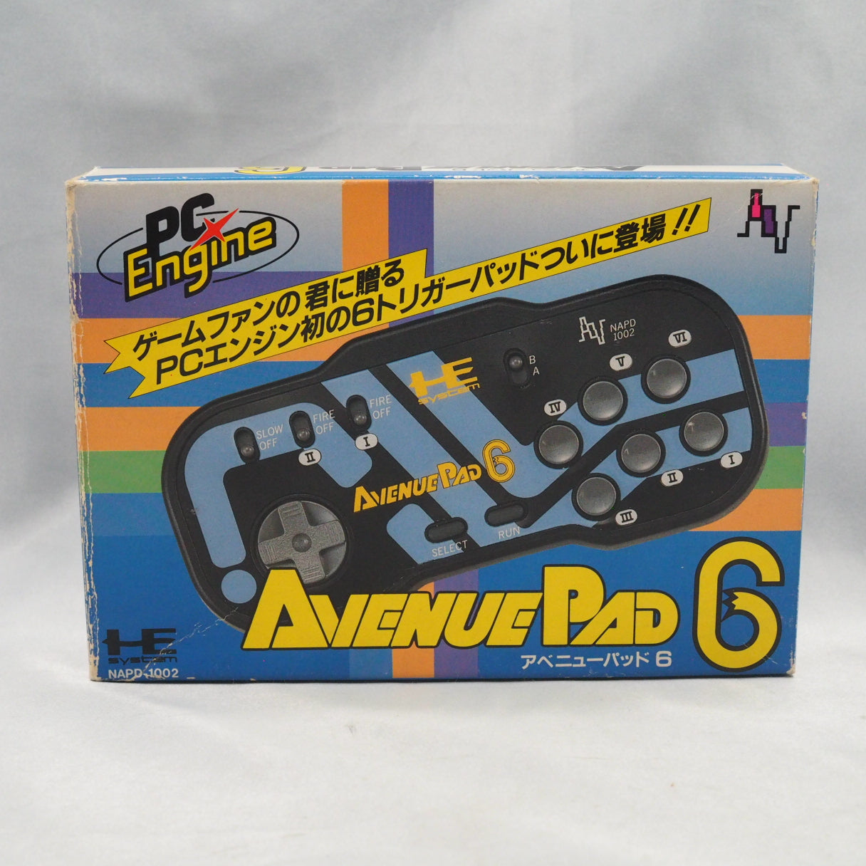Used PC Engine Avenue Pad 6 Controller NAPD-1002 Boxed - Tested & Working