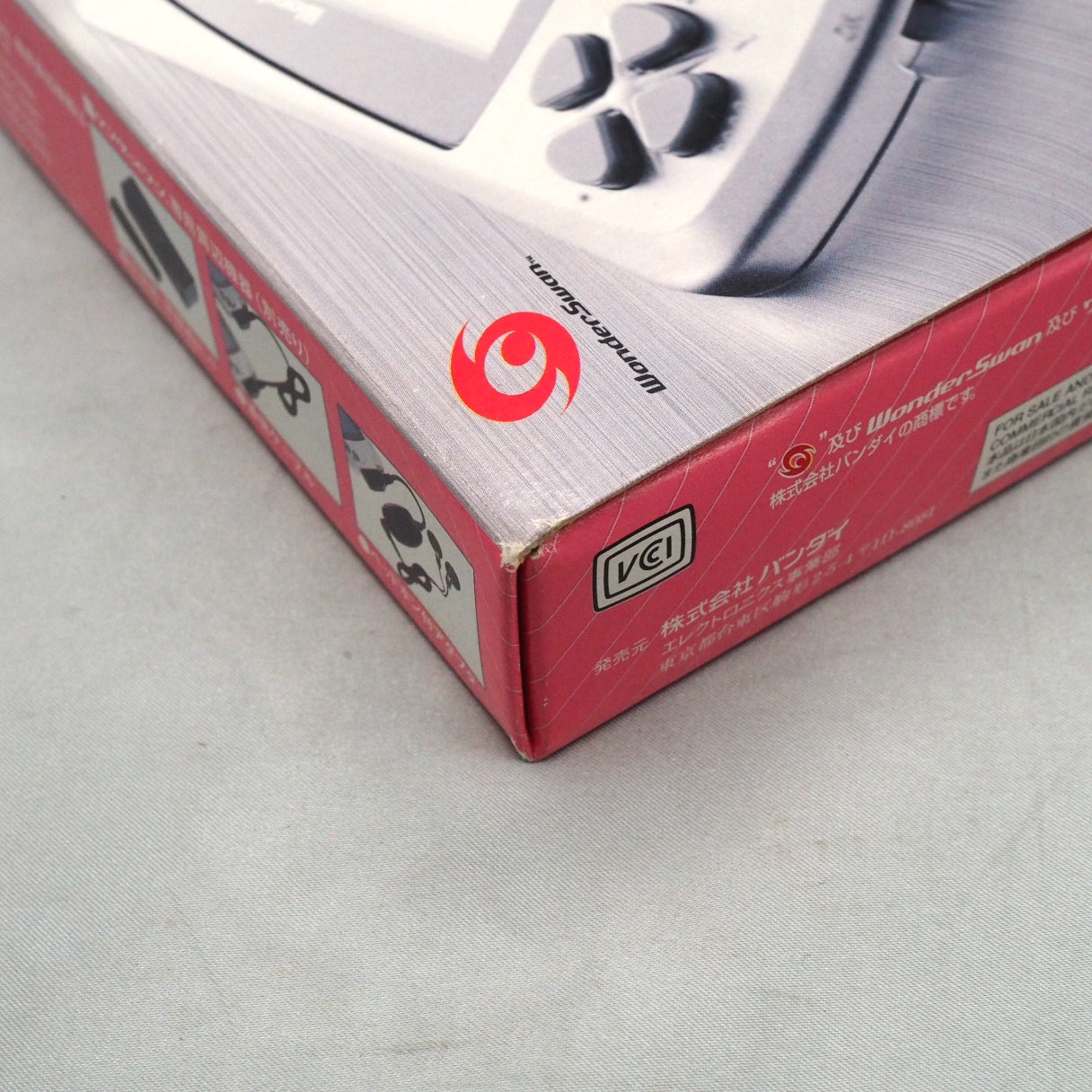 Used WonderSwan Skeleton Pink Console Boxed SWJ-77701P - Tested & Working