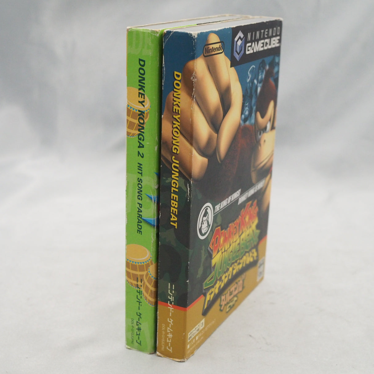 Used Nintendo GameCube DONKEY KONGA Taru Konga + 2 Games SET - Tested & Working