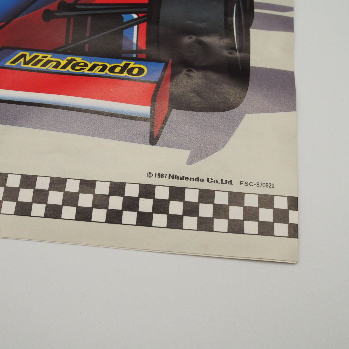 Used FAMICOM GRAND PRIX F1 RACE Nintendo Famicom disk Catalog Flyer Leaflet Paper Poster