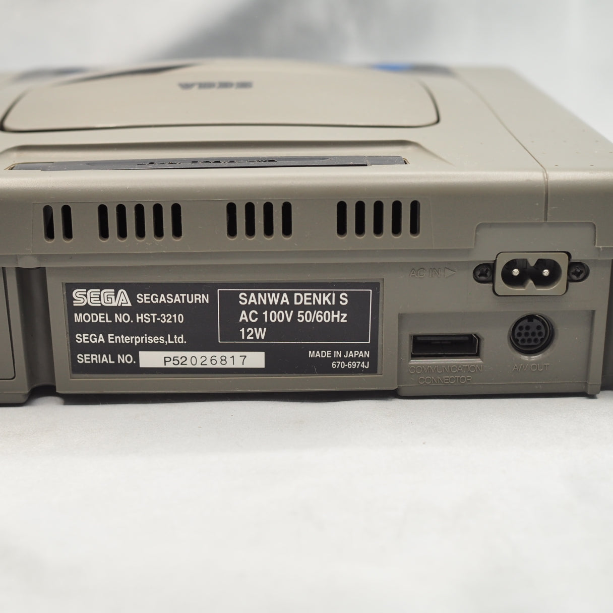 Used SEGA SATURN Console system Gray HST-3210 Boxed - Tested & Working