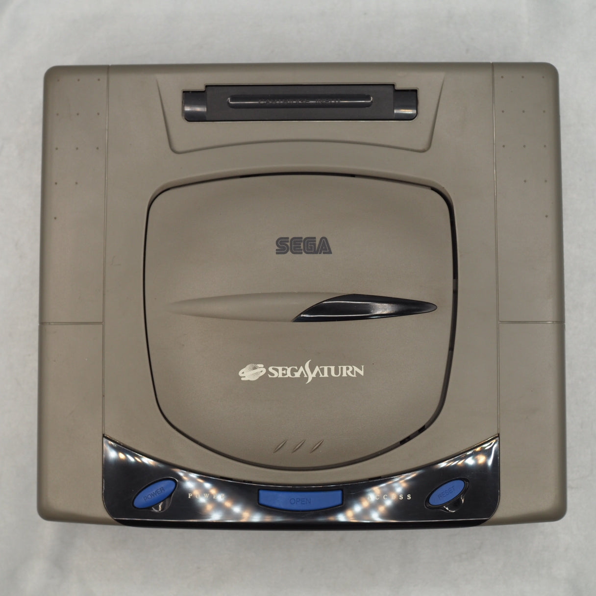 Used SEGA SATURN Console system Gray HST-3210 Boxed - Tested & Working