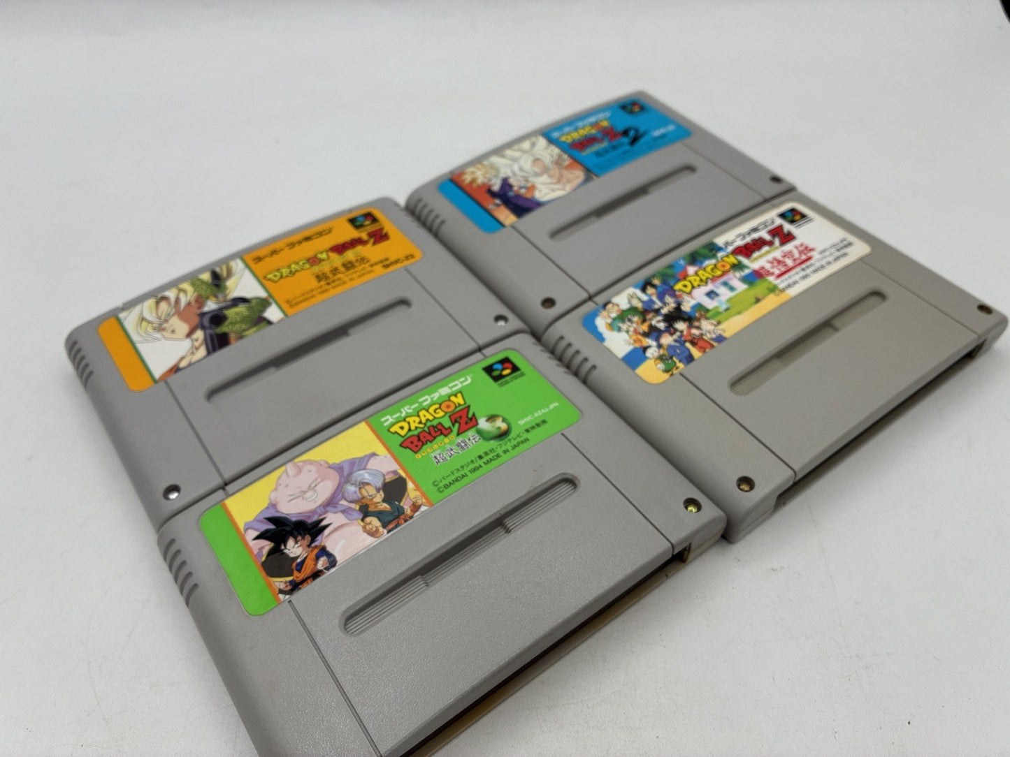 Dragon Ball Z Super Butoden 1 2 3 + Cho Goku Den Super Famicom 4 Games Set