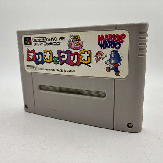 Mario & Wario Nintendo Super Famicom SFC NTSC-J Japan Import – Japanese retro console – Enjoy Game Japan