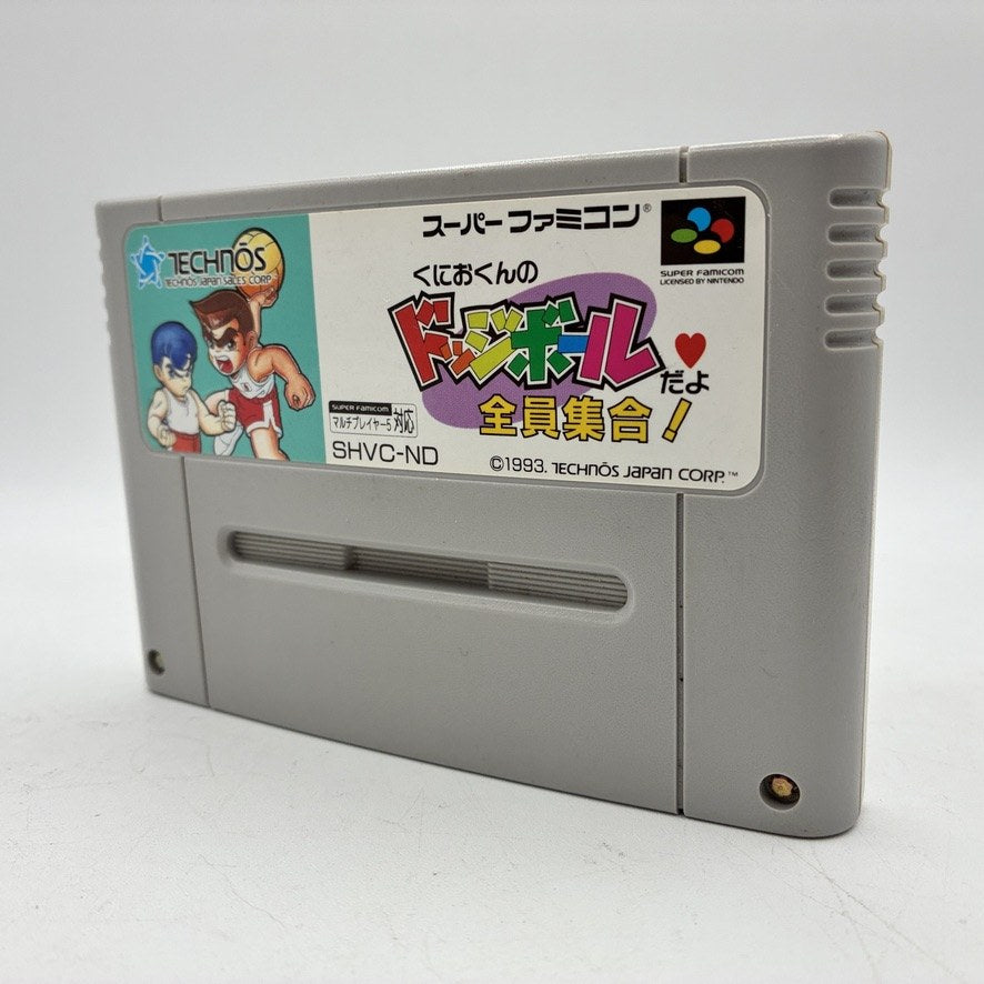 Kunio-kun no Dodge Ball da yo Zen'in Shuugou! Nintendo Super Famicom SFC NTSC-J