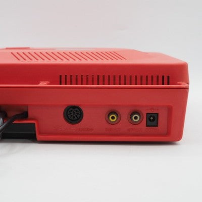 Sharp Twin Famicom Console system AN-500R Red NTSC-J Japan Tested Belt replaced