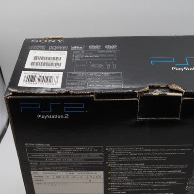 Sony PlayStation 2 Console system SCPH-5000 NB Midnight Black Boxed Tested Japan