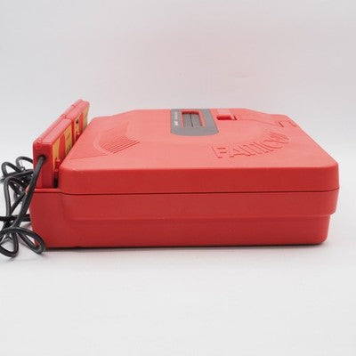Sharp Twin Famicom Console system AN-500R Red NTSC-J Japan Tested Belt replaced