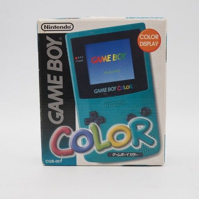 Nintendo GAME BOY COLOR Blue CGB-001 Handheld system Boxed Tested Working GBC
