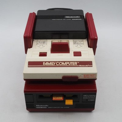 Nintendo Famicom + Disk System Console system Belt Replaced Boxed NTSC-J Tested