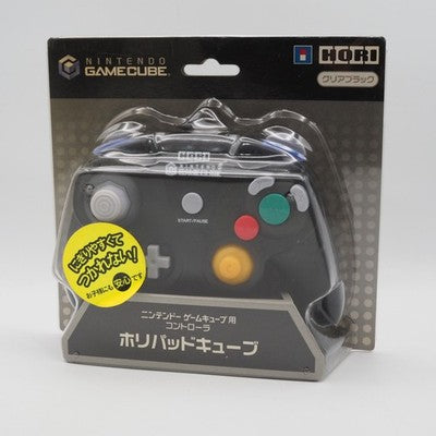 Hori Pad Cube Clear Black Controller HGC-08 Nintendo GameCube NTSC-J Japan Used – Japanese retro console – Enjoy Game Japan