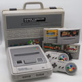 Nintendo Super Famicom Console system NTSC-J w/ 4 Games & Carrying case Tested