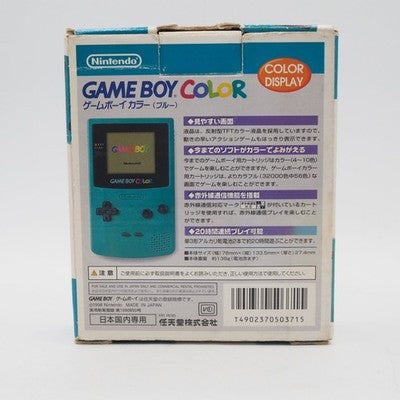 Nintendo GAME BOY COLOR Blue CGB-001 Handheld system Boxed Tested Working GBC