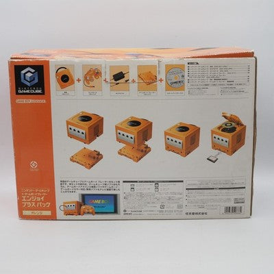 Nintendo GameCube Console System Orange + Game Boy Player Enjoy Plus Pack Boxed