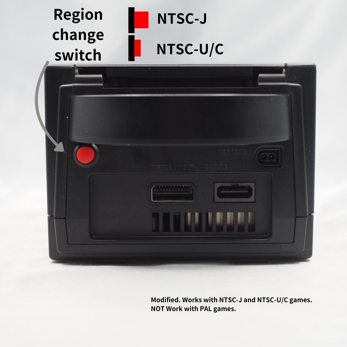 Used Nintendo GameCube Console System Black Boxed DOL-001 [NTSC-J] [NTSC-U/C] [Modified] - Tested & Working