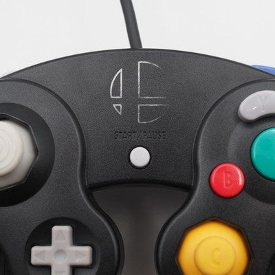 Nintendo GameCube Controller Super Smash Bros Black Smash DOL-003 Tested