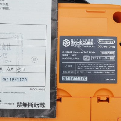 Nintendo GameCube Console system DOL-001 Orange Battery replaced Boxed Tested