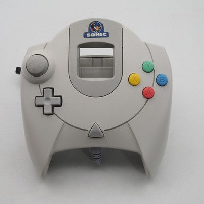 Sega Dreamcast Controller HTK-7700 White w/ Sonic The Hedgehog Sticker Tested – Japanese retro console – Enjoy Game Japan