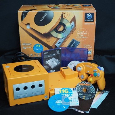 Nintendo GameCube Console System Orange + Game Boy Player Boxed w/ Mario Kart JP – Japanese retro console – Enjoy Game Japan