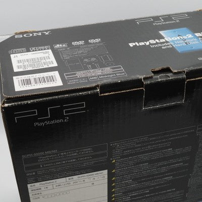 Sony PlayStation 2 BB Console Midnight Blue SCPH-50000 MB/NH Boxed NTSC-J Tested | Enjoy Game Japan