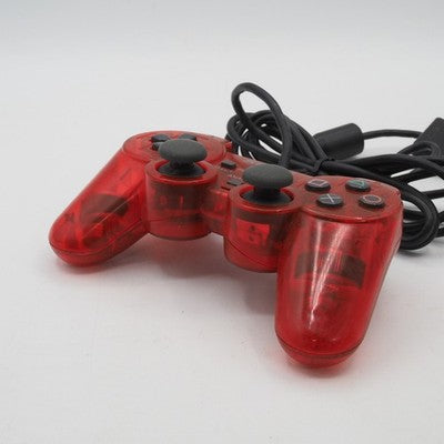 Sony PlayStation 2 DualShock Controller Crimson Red clear Tested SCPH-10010 PS2 – Japanese retro console – Enjoy Game Japan