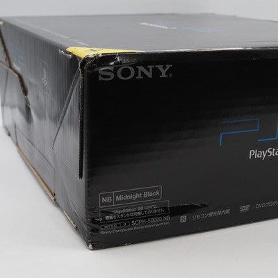 Sony PlayStation 2 Console system SCPH-5000 NB Midnight Black Boxed Tested Japan
