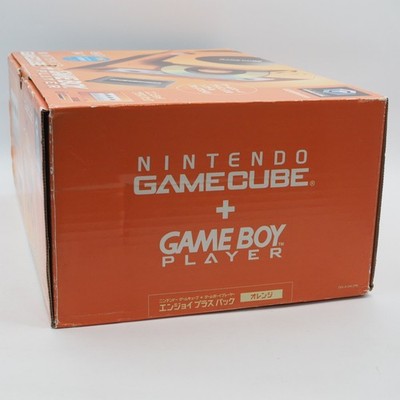 Nintendo GameCube Console System Orange + Game Boy Player Boxed NTSC-J Tested