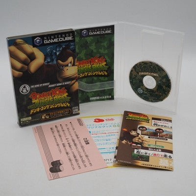 Donkey Kong Bongos Drum Bundle w/ 4 Donkey Konga Games GameCube Tested NTSC-J