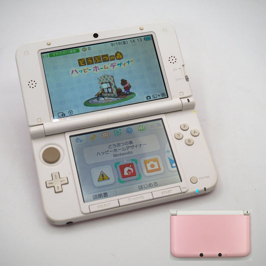 Used Nintendo 3DS LL XL Pink White Handheld Console SPR-001 - Tested & Working