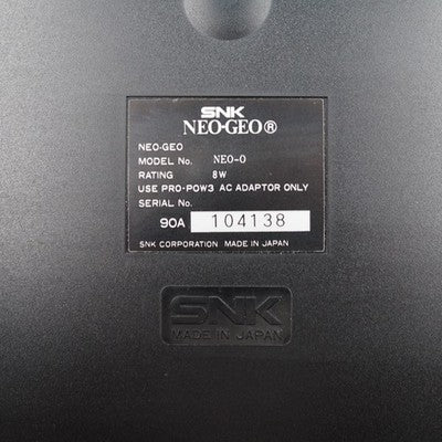 NEO GEO AES Console System NEO-0 UNIBIOS SNK Tested Working Region Free – Japanese retro console – Enjoy Game Japan