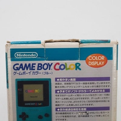 Nintendo GAME BOY COLOR Blue CGB-001 Handheld system Boxed Tested Working GBC