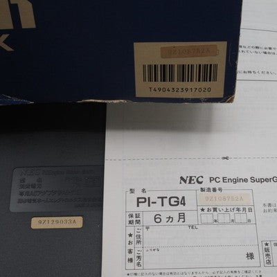 NEC PC Engine SuperGrafx Console system PI-TG4 Boxed NTSC-J Japan Tested