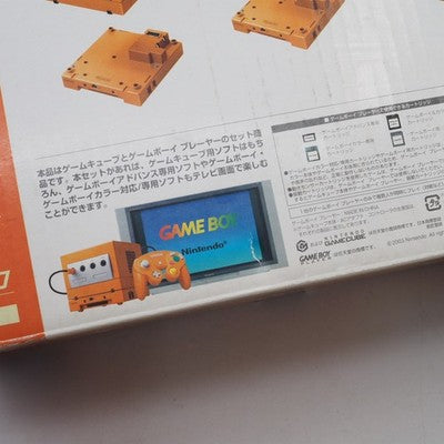 Nintendo GameCube Console System Orange + Game Boy Player Boxed NTSC-J Tested